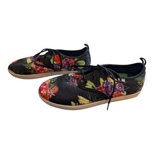 Sanuk Men's GUIDE FUNK BLACK Lace Up Sidewalk Surfer Men's 9 Women's 11